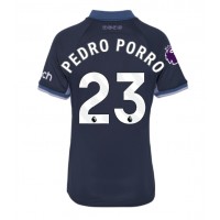Fotbalové Dres Tottenham Hotspur Pedro Porro #23 Dámské Venkovní 2023-24 Krátký Rukáv